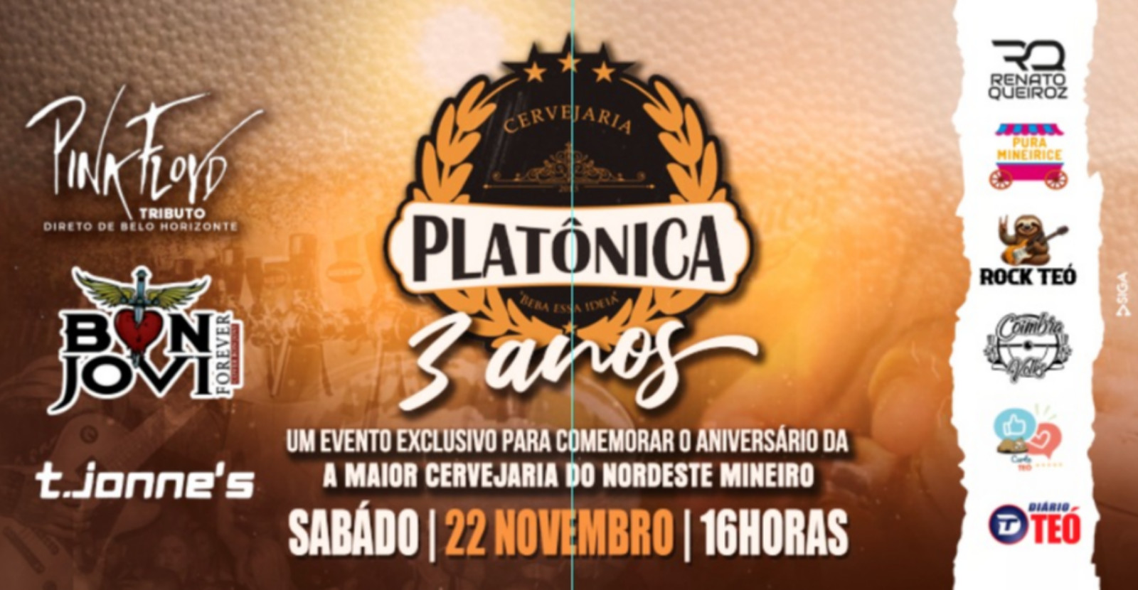 ANIVERSARIO 3 ANOS PLATÔNICA