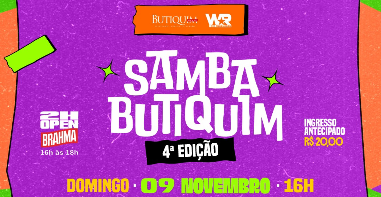 SAMBA BUTIQUIM 4ª EDIÇÃO