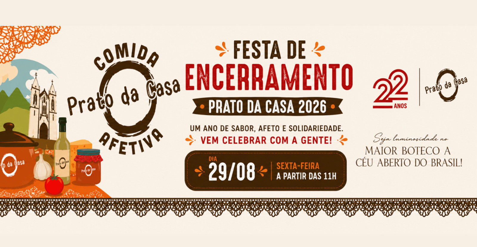 - - - PRATO DA CASA 2026- - -         FESTA DE ENCERRAMENTO